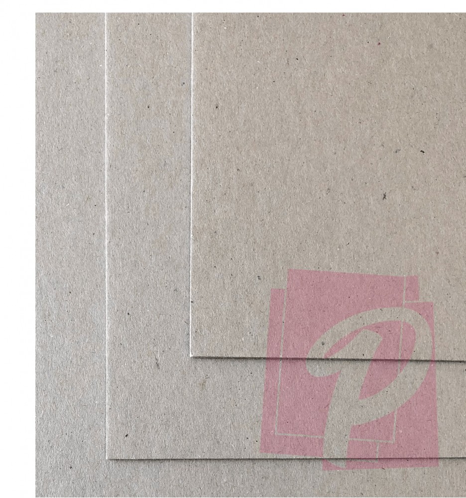 Cartón contracolado gris 1,5 mm.