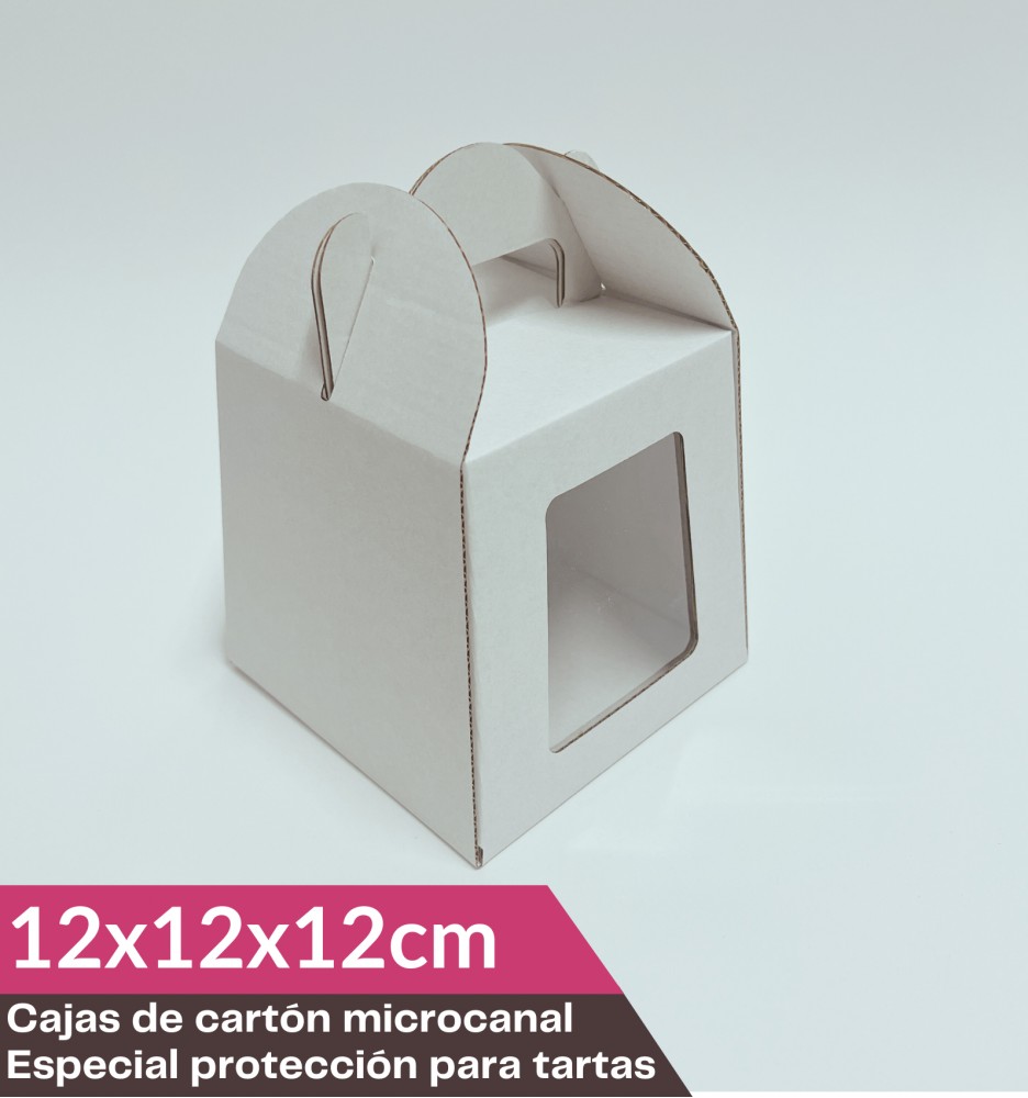 Caja para Tartas 12x12x12cm Blanca