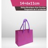 Bolsa Boutique Magenta 14+6x11cm
