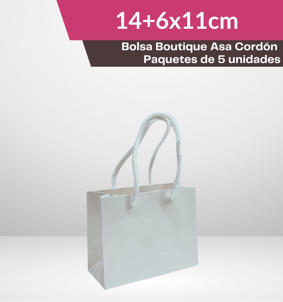 Bolsa Boutique Negro 14+6x11cm