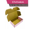 17x11x6cm / Pack de 5 Cajas / Caja Postal Rosa