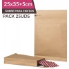 25X35+5cm / Pack 25 Sobres de papel para envíos