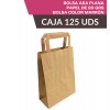 Bolsa Kraft Asa Plana 125uds