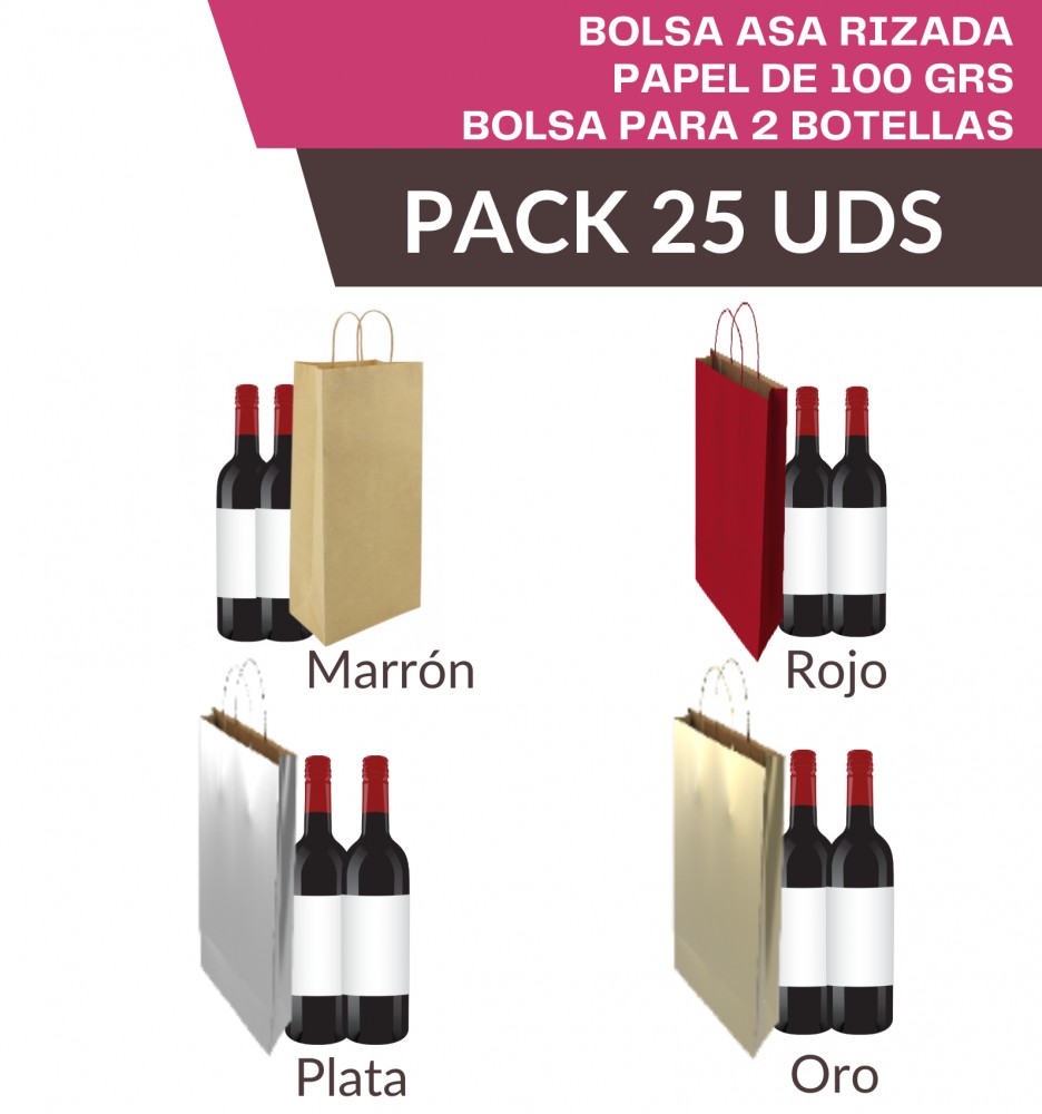 BOLSA KRAFT ASA RIZADA 18+8X39CM